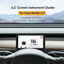 Load image into Gallery viewer, Model 3 Y 6.2&#39;&#39; Large Screen Instrument Dashboard HUD Cluster HD LCD