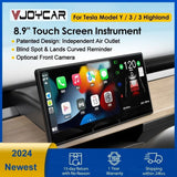 Newest Model 3/Y 9 inch Touch Screen with Airflow Carplay/Android Auto for Tesla