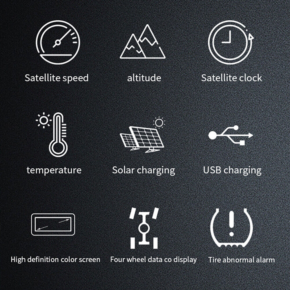 Vjoycar Newest Wireless Solar Power 2 in 1 Car HUD GPS Speedometer
