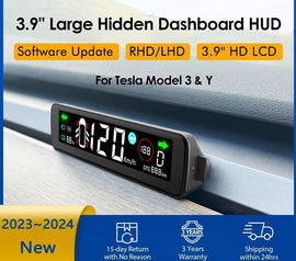 Newest Air Vent Embedded Large Dashboard HUD Cluster for Tesla Model 3 Y Speed