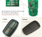 Fits BMW 315Mhz/433/868M KR55WK49127KR55WK49123 Complete Transponder Remote Key