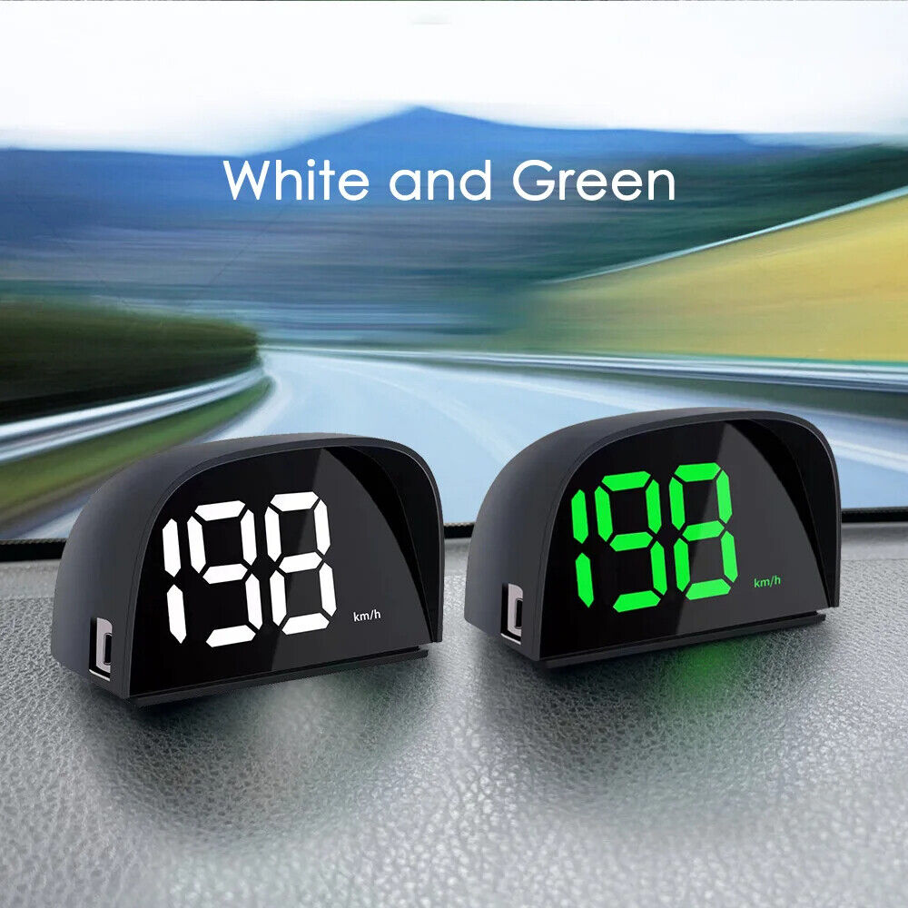 New GPS HUD Digital Speedometer Display 2-Color Plug and Play Big Font Car Secondary image