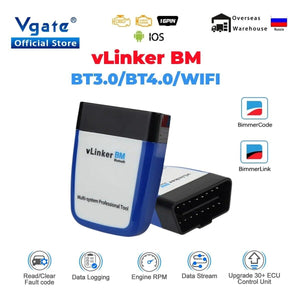 Vgate vLinker BM ELM327 For BMW Scanner Wifi Bluetooth 4.0