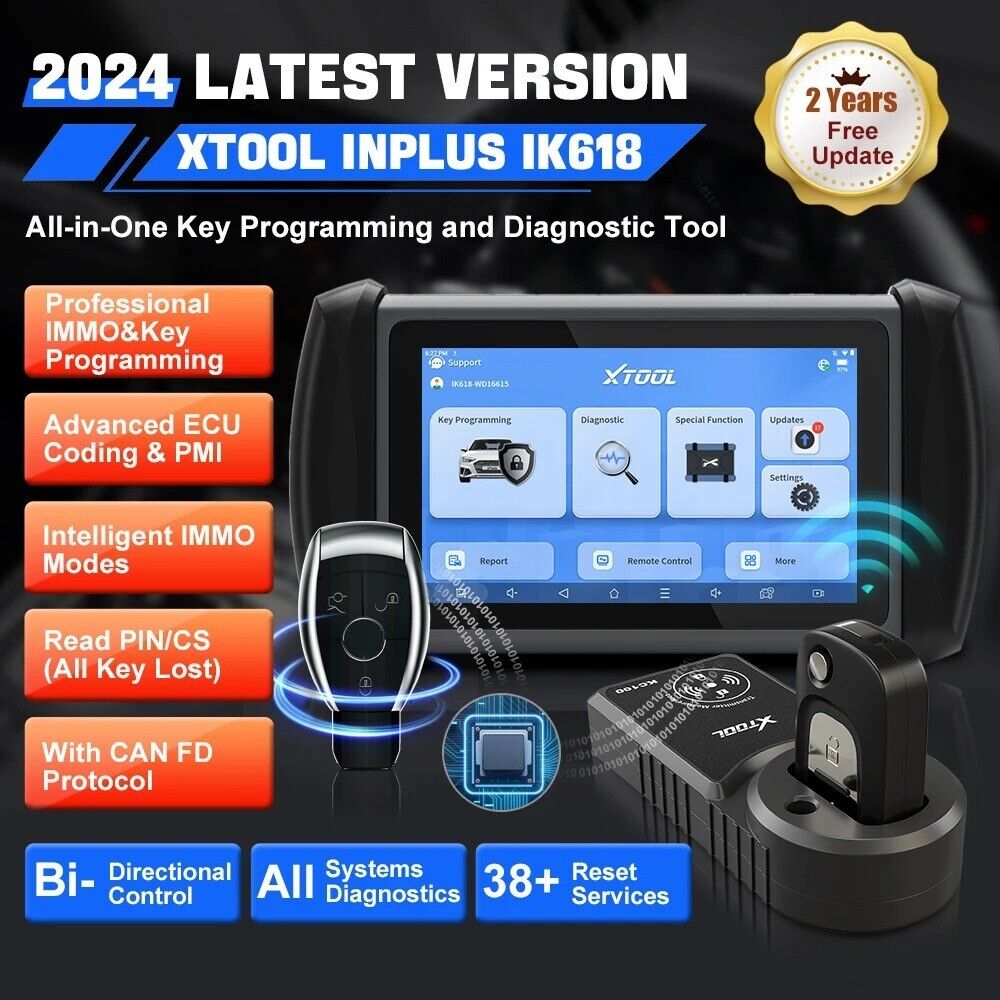 XTOOL InPlus IK618 With KC100 OBD2 Automotive Scanner IMMO Key Programming Car Secondary image