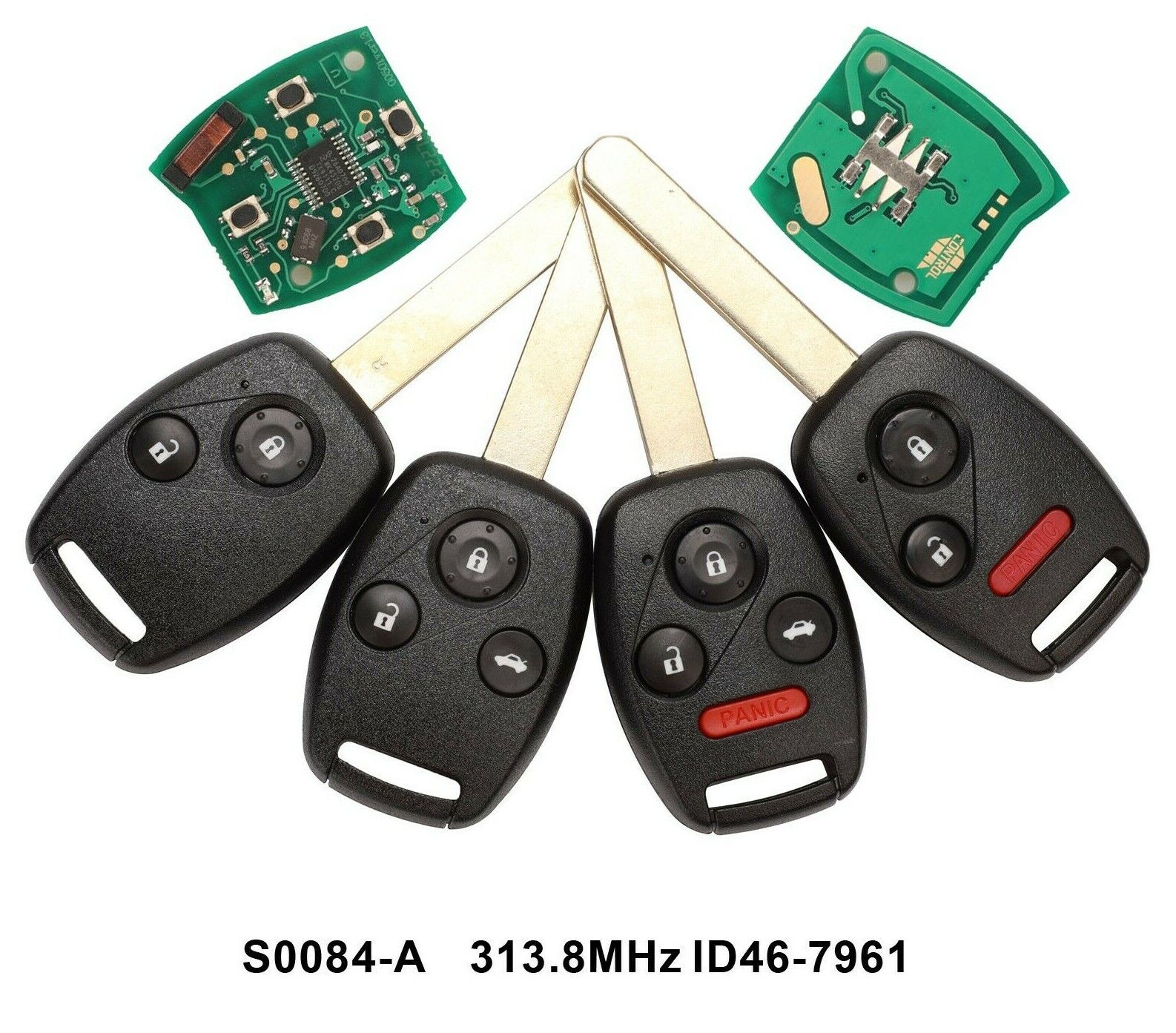 Fits Honda 313.8MHz ID46 Complete Transponder Remote Key Secondary image
