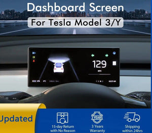 Fits Tesla Model 3 Y CarPlay / Android Auto Digital Dashboard HUD Speedometer