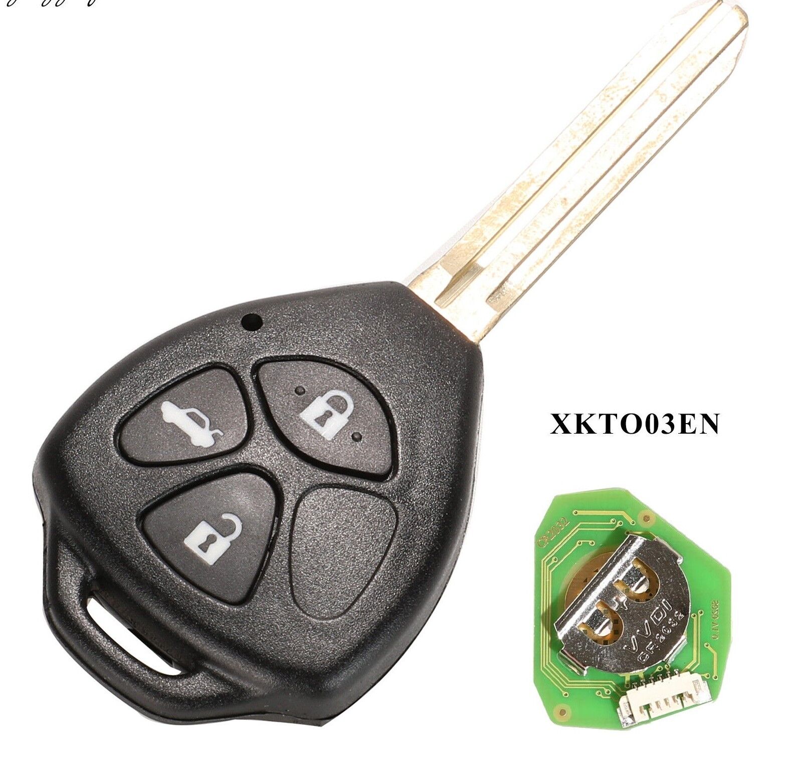 Suitable For Toyota 2/3/4 BTN XKTO02EN XKTO03 Complete Transponder Remote Key Secondary image