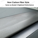 VJOYCAR Newest Model 3 Highland Performance Style Real Carbon Fiber Dash Panel