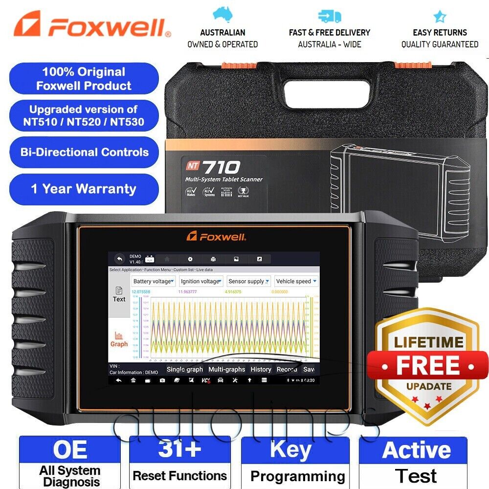 FOXWELL NT510 Full System OBD2 Auto Fault Code Reader Reset Diagnostic Scan Tool Fits RENAULT Secondary image