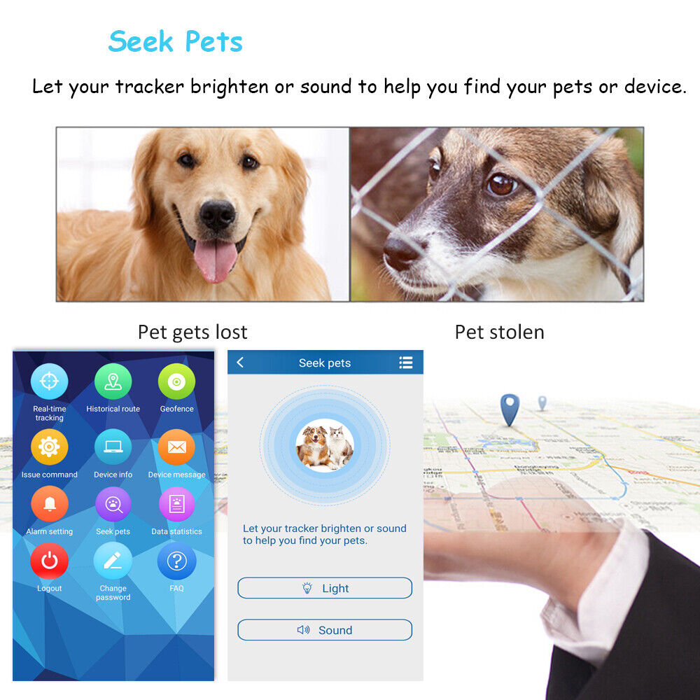 Pet GPS Tracker TK911Pro Realtime Tracking 4G Animal Finder TKSTAR LTE GSM GPS - Auto Lines Australia