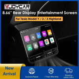 Newest 8.66 inches Rear Display for Tesla Model Y 3 Android 13 WIFI