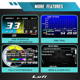 Lufi XF OBD2 HUD Gauge Total Mileage Multi-Function Smart Digital Diagnosed Tool