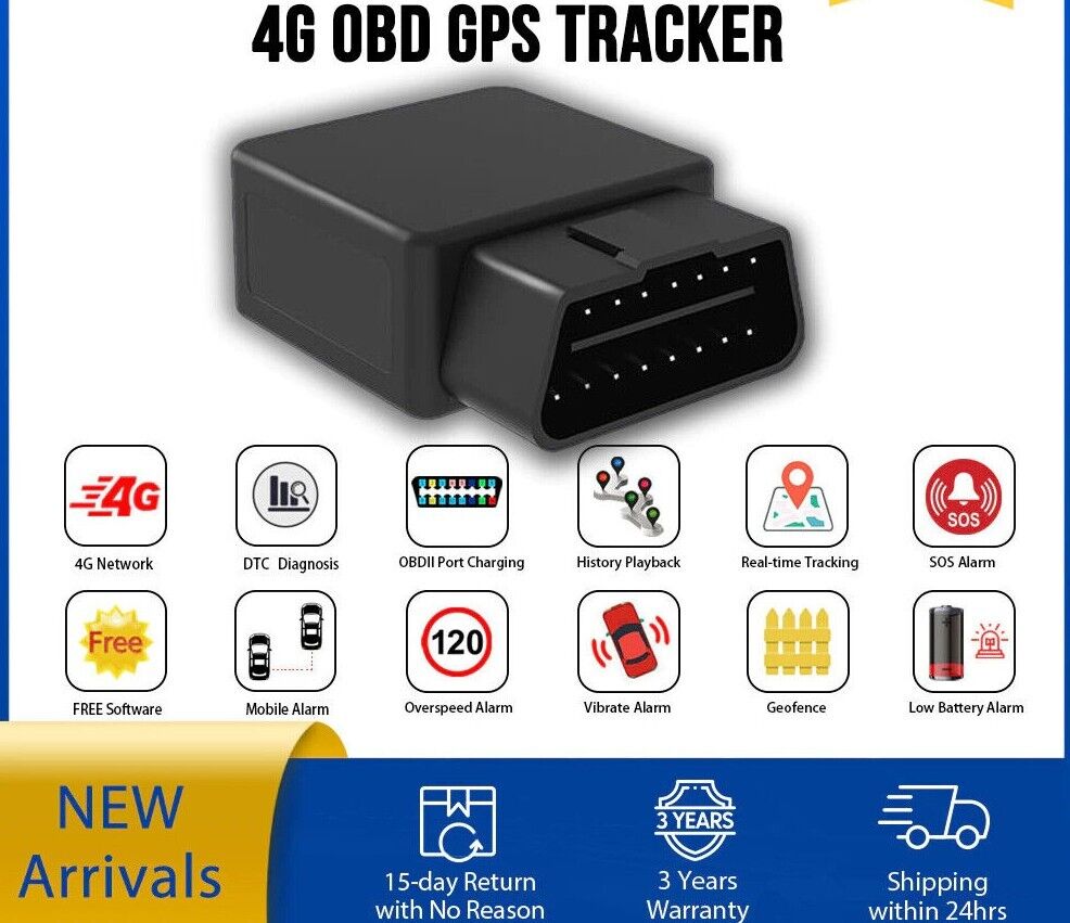 2022 Real 4G LTE GPS Tracker Car OBD Locator OBDii Diagnostic Tool DTC Code Secondary image