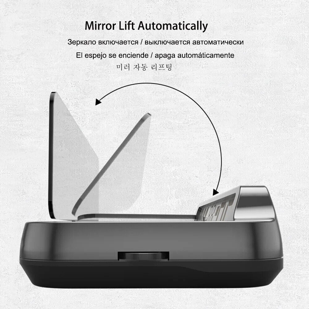 New Navigation HUD Auto-Lift Mirror Display RPM Speed Projector Oil HUD