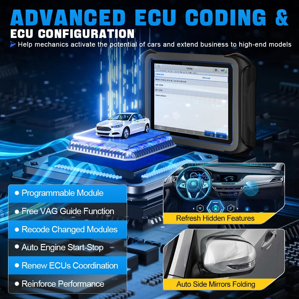 XTOOL D9S Full System Car Diagnostic Tool Bi-Directional Control Topology