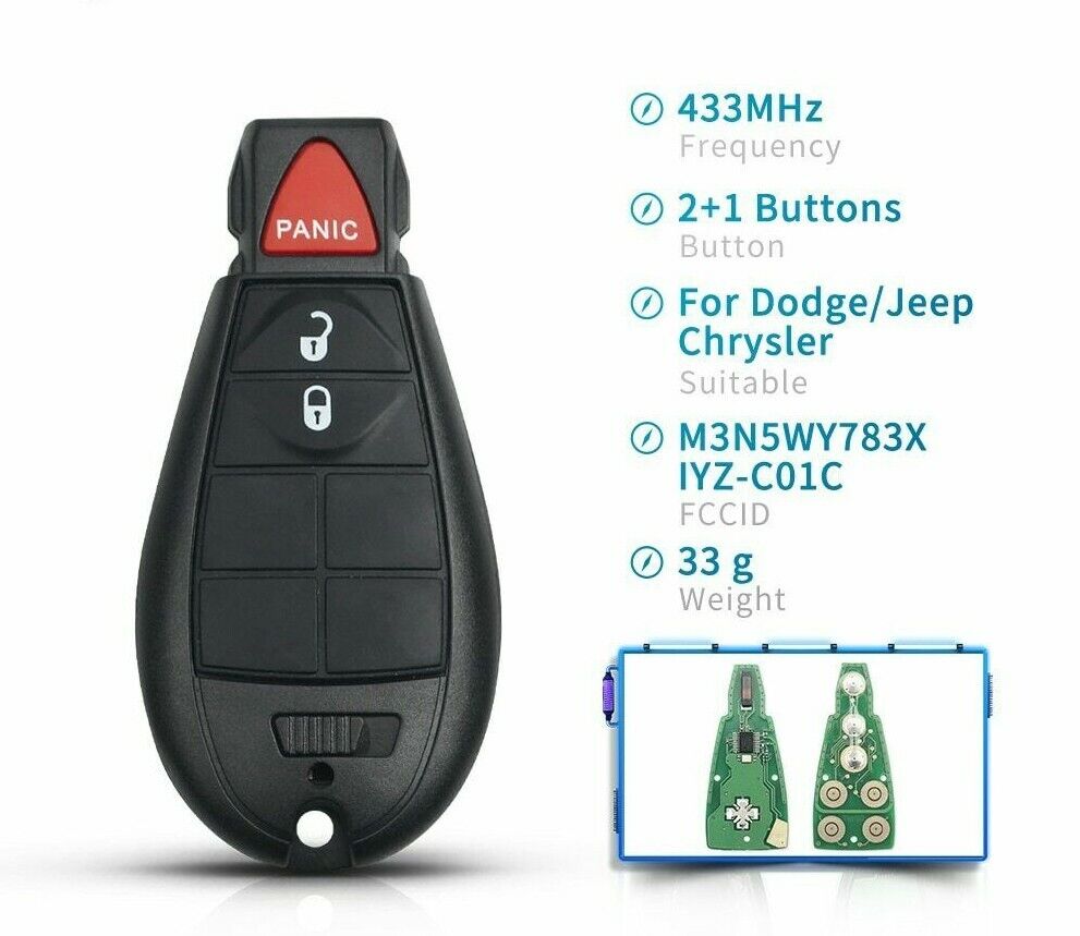M3N5WY783X IYZ-C01C 433Mhz Car Smart Remote Control Key For  Jeep Grand Cherokee Secondary image