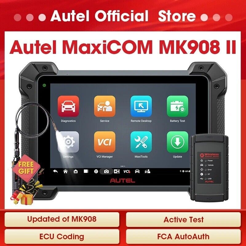 New Autel MK908 II MK908II Car Diagnostic Tools Bi-directional Control Scanner Secondary image
