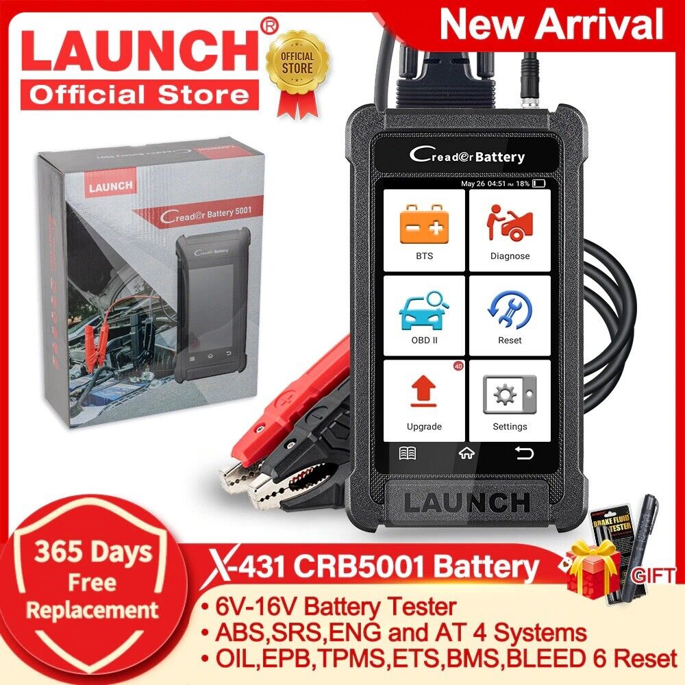 LAUNCH X431 CRB5001 OBD2 Scanner 12V Car Battery Tester Auto Diagnostic Tools Secondary image