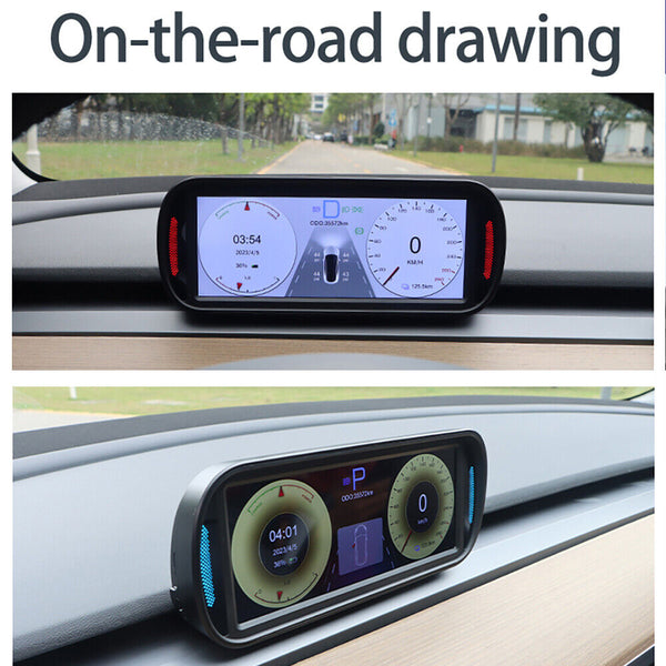 Model 3 Y HUD Screen 6.8'' Dashboard Cluster Instrument Speedometer HD LCD Meter - Auto Lines Australia