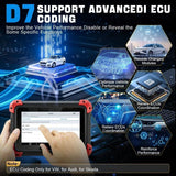 XTOOL D7S Car Bidirectional All System Auto Diagnostic Scanner ECU Coding Tool