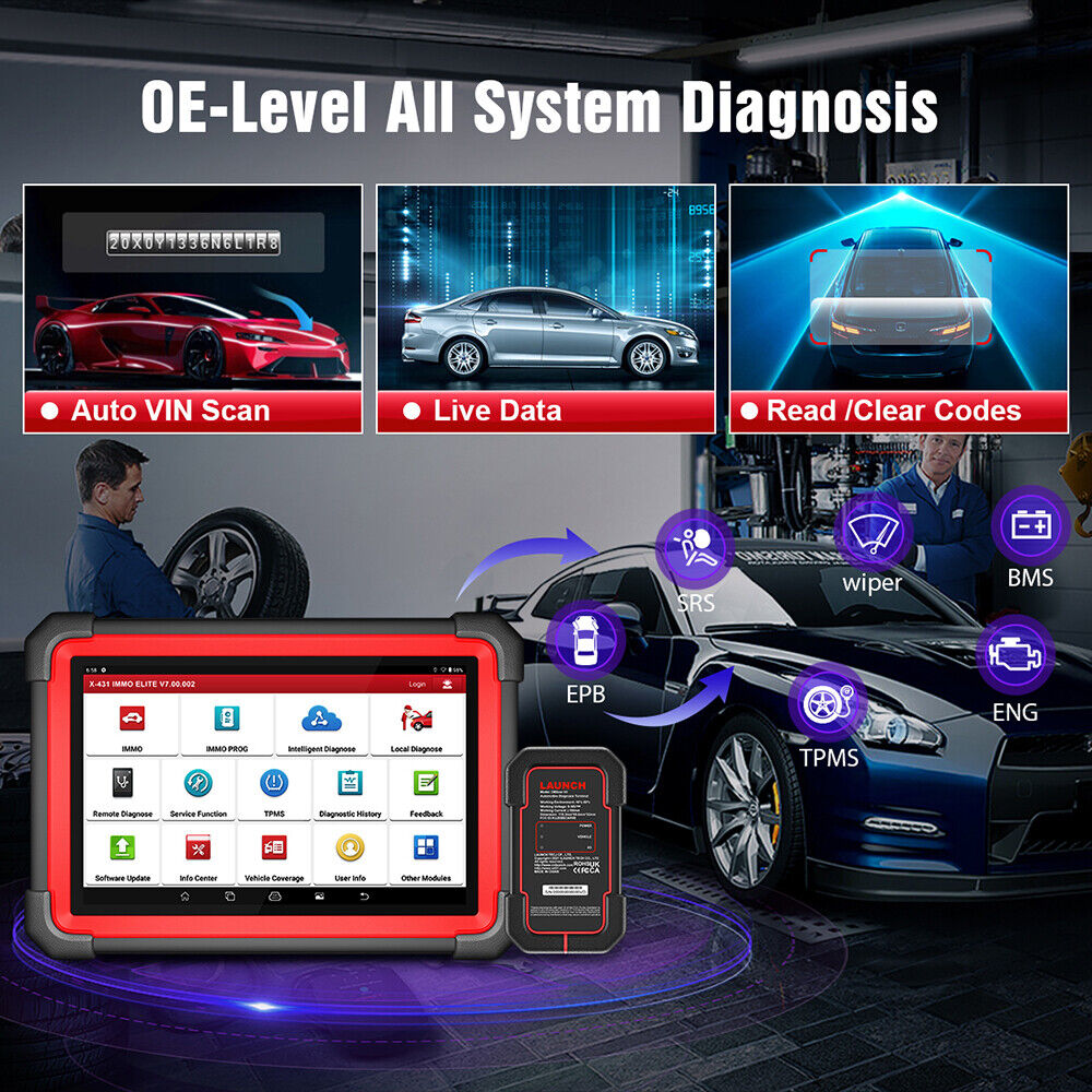 LAUNCH X431 IMMO Elite Plus X-PROG 3 Car OBD2 Diagnostic Tool