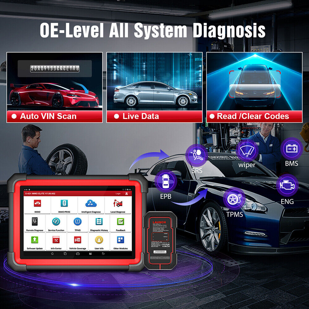 2023 LAUNCH X431 IMMO Elite Plus X-PROG 3 Car OBD2 Diagnostic Tool