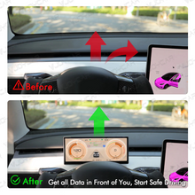 Load image into Gallery viewer, TESLA Model 3 Y HUD Digital Dashboard Head Up Display with Carplay Android Auto