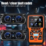 FOXWELL NT301 Plus CAN OBDII/EOBD Code Reader and12V Battery Tester status check