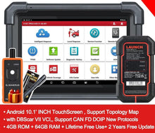 Load image into Gallery viewer, LAUNCH X431 PRO3S ACE 10.1 Car Diagnostic Tools CAN FD DOIP OBD OBD2 OBFCM
