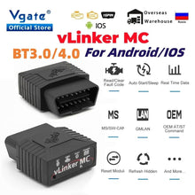 Load image into Gallery viewer, Vgate vLinker MC ELM327 V2.2 Bluetooth 3.0 4.0 OBD2 Scanner OBD 2 BimmerCode