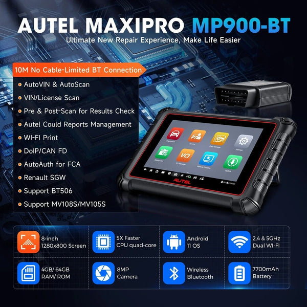 Autel MaxiPRO MP900BT/MP900Z-BT  DoIP/CAN FD Automotive Full System