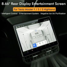 Load image into Gallery viewer, Newest 8.66 inches Rear Display for Tesla Model Y 3 Android 13 WIFI