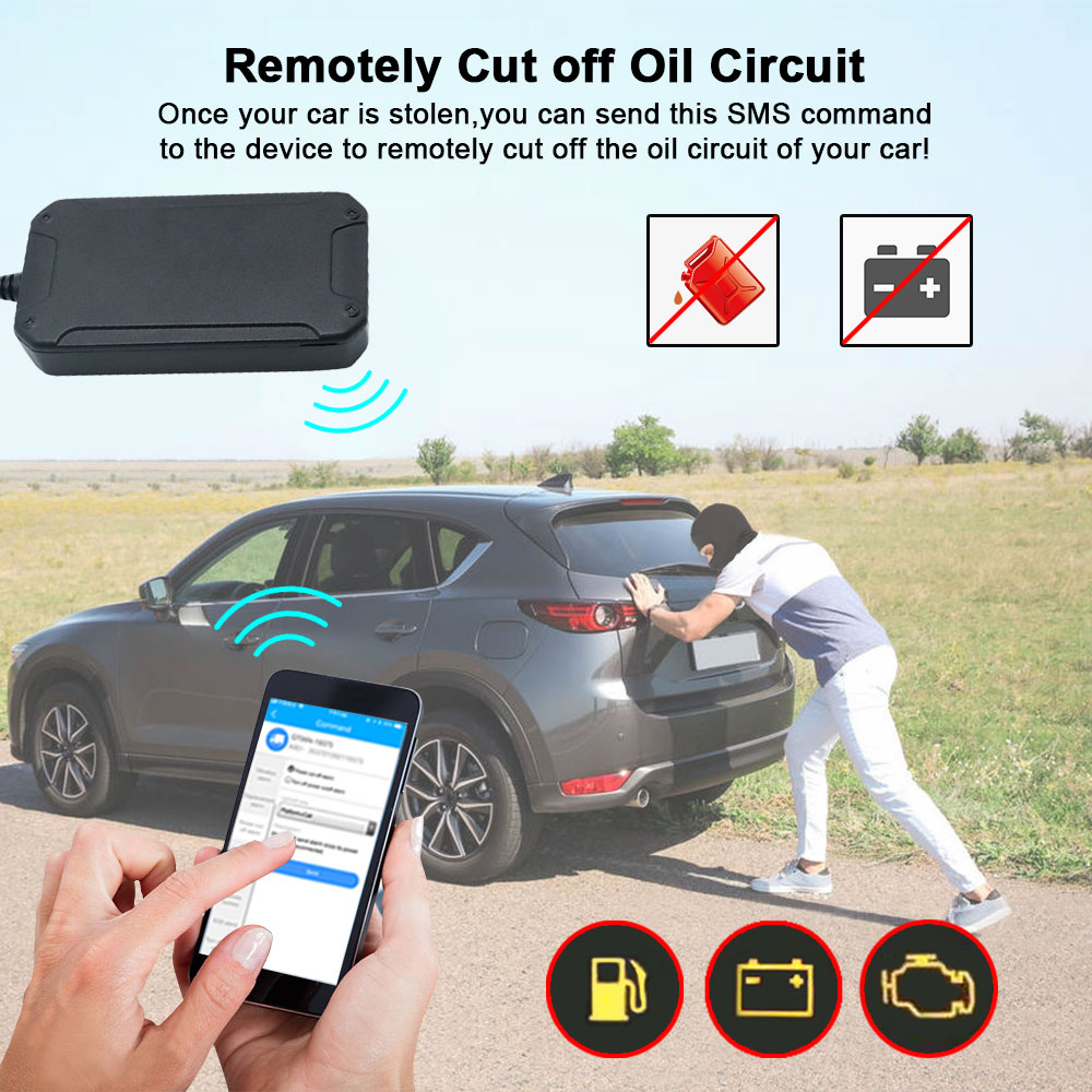 4G LTE GPS Vehicle Tracker Cut Off Oil Engine Motorcycle Live Locator Tracking Secondary image