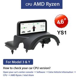 2024 TESLA Model 3 Y 6.2'' HUD Screen Dashboard Cluster Instrument HD LCD