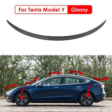 Load image into Gallery viewer, Real Carbon Fiber Trunk Wing Spoiler For Tesla Mode Y Model 3 2017-2024 Real Car