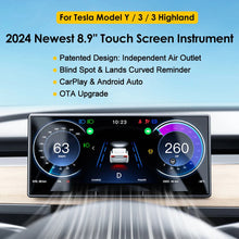 Load image into Gallery viewer, Model 3/Y 9 inch Touch Screen with Airflow Carplay/Android Auto for Tesla Model3