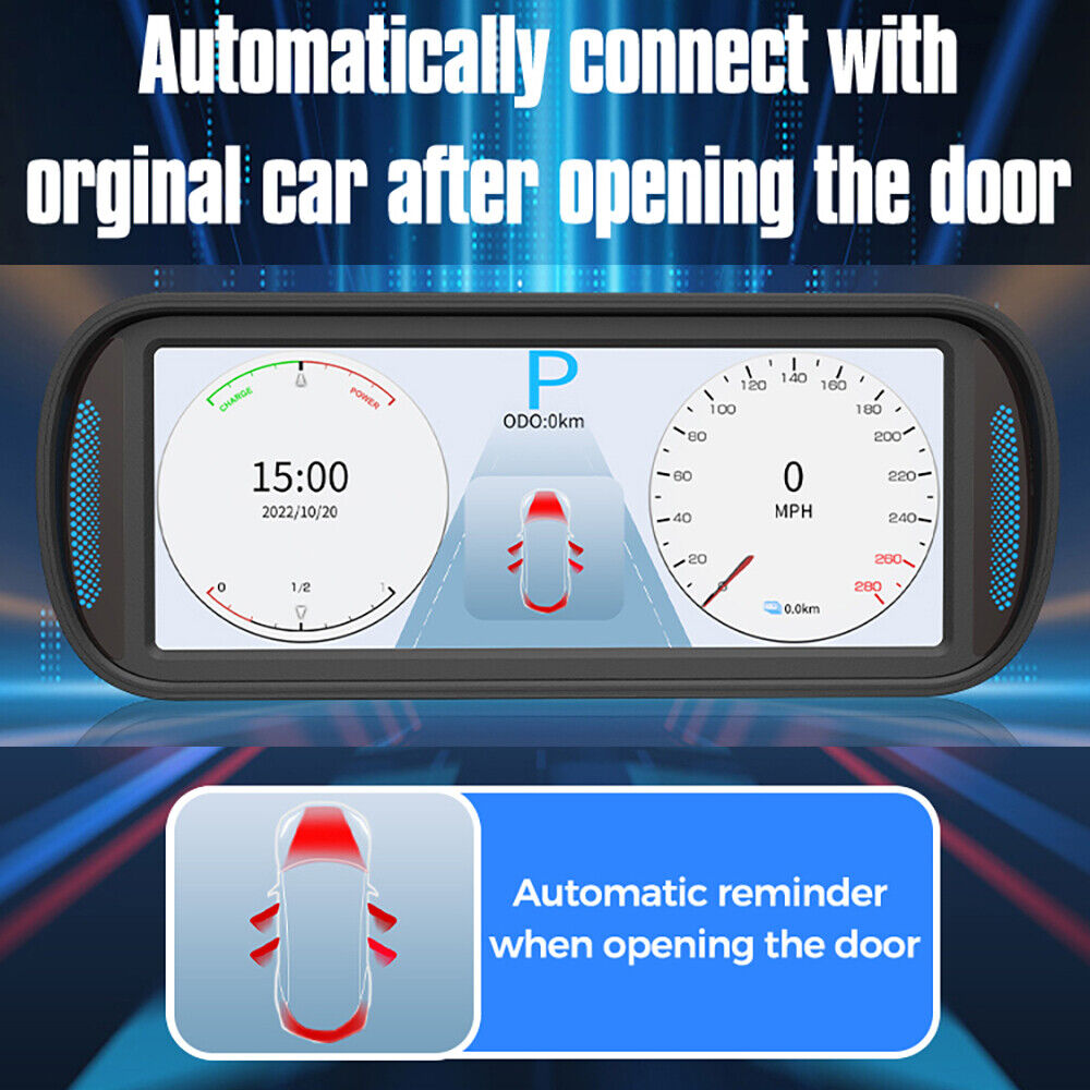 Model 3 Y HUD Screen 6.8'' Dashboard Cluster Instrument Speedometer HD LCD Meter - Auto Lines Australia