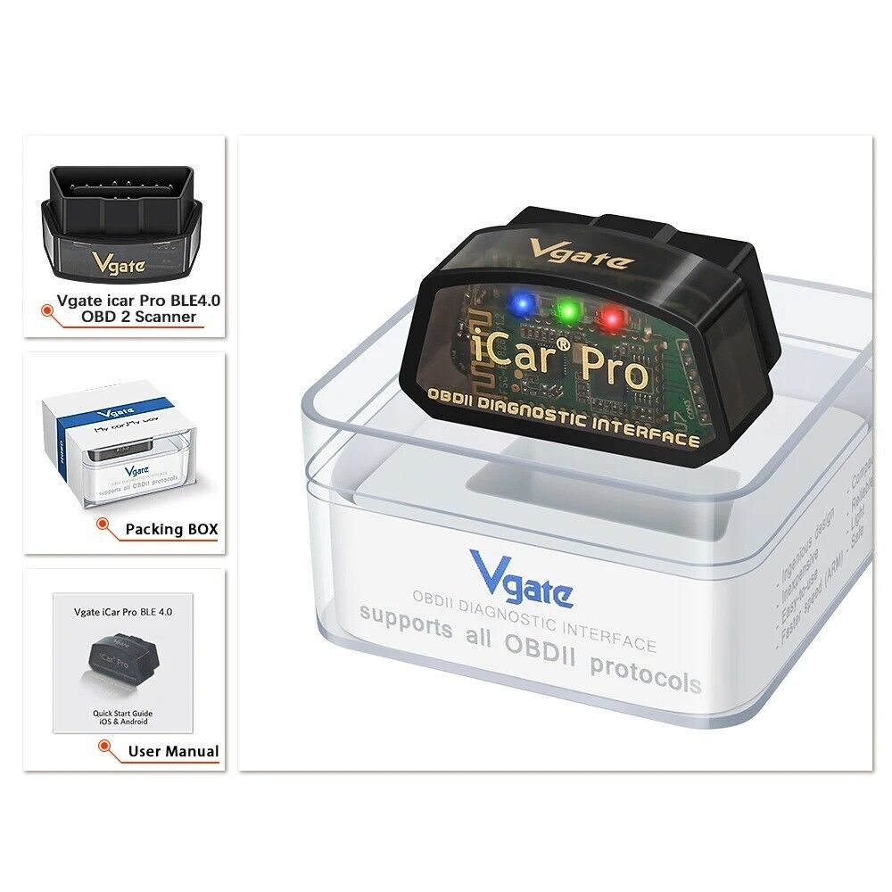Vgate iCar Pro ELM327 WIFI OBD2 Scanner For IOS/Android Bluetooth 4.0 ElM Main image
