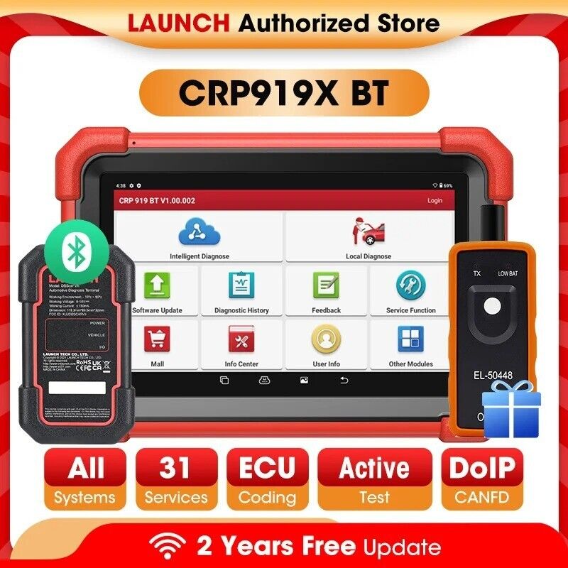 GL LAUNCH CRP919X BT Car Diagnostic Tool Bluetooth Automotive Scanner OBD2 Auto Secondary image