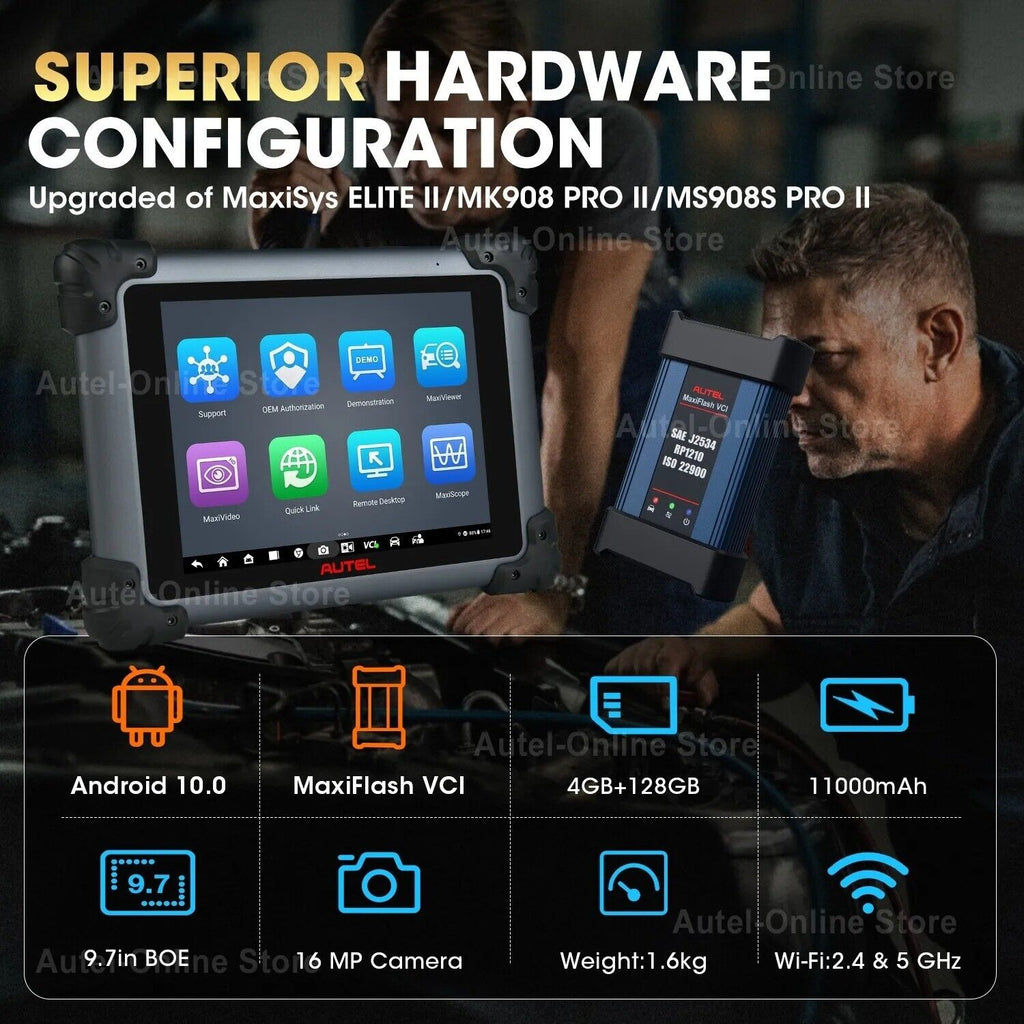 Autel Elite 2 Pro ECU OBD2 Scanner Professional J2534 Diagnostic Tool