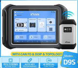 XTOOL D9 D9S Full System Car Diagnostic Tool Bi-Directional Control Topology OBD