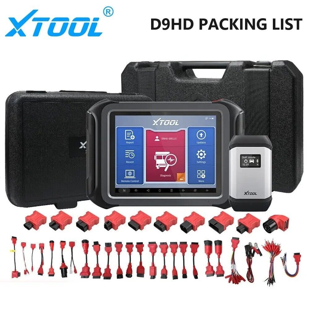 XTOOL D9HD Pro Heavy Duty Truck Scanner Full System Diagnostic Tool With Topology