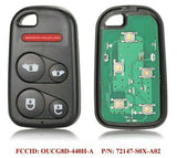 Fits Honda 307MHz  OUCG8D-440H-A Complete Transponder Remote Key Fob