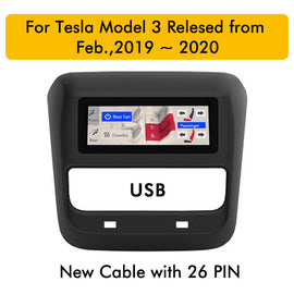 Model 3 Y Accessories Armrest Box IPS Screen Rear Display Panel