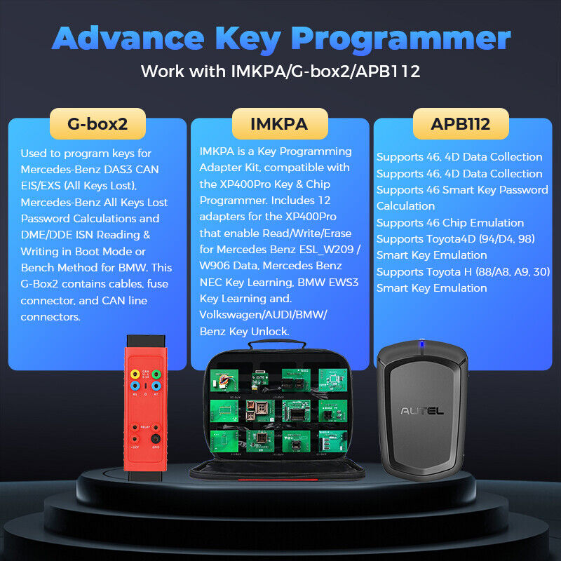 Autel IM608 II Pro OBD2 5 System Diagnostic Tools Car ABS SRS AT Engine Scanner