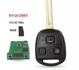 Fits Lexus 314.42Mhz 4D68 HYQ12BBT Complete Transponder Remote Key