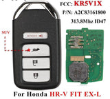 Fits Honda 3133Mhz KR5V1X ID47 Chip Complete Transponder Remote Key