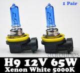 H9 12V 65W Xenon White 5000k Halogen Car Headlight Lamp Globes / Bulbs LED HID