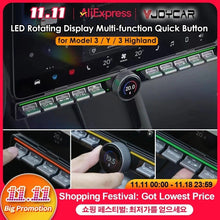 Load image into Gallery viewer, VJOYCAR Newest Model Y Multi-function Key Button Physical Gear Shift Knob Rotati