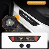 2023 Model Y 4pcs Door Sill Protector Model 3 Wireless LED Magnetic Illuminated